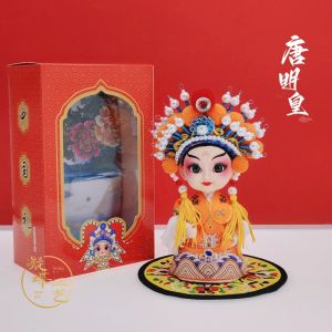 Traditional Chinese Opera Figure Puppet Display Piece Silk Figure Creative Cultural Gift Foreigner Special Desktop Decoration