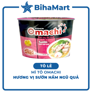 [TÔ LẺ] - MASAN - Mì tô khoai tây Omachi hương vị Sườn hầm ngũ quả Mì Omachi Sườn hầm ngũ quả tô Mì Omachi tô (96g/tô)