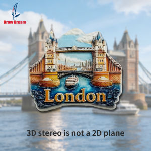Nam Châm Tủ Lạnh Hình Cầu Tàu Tower Bridge 3D Nổi Khối Quà Lưu Niệm Du Lịch Trang Trí Nhà Cửa Cá Nhân Hóa Nam Châm Cầu Tàu Tower Bridge Sáng Tạo