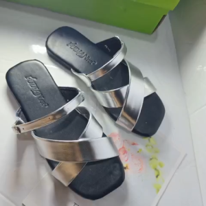 Dép lê nữ quai đan chéo chất da nì mềm êm sandal dành cho nữ phong cách girl phố