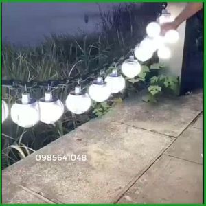 Đèn Led Năng Lượng Mặt Trời 4 Cánh Đuôi E27 Football UFO Lamp 4 Chế Độ Sáng