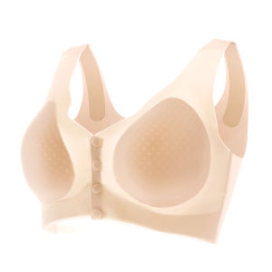 Summer Thin Breathable Front Closure Gathering Underarm Support Bra