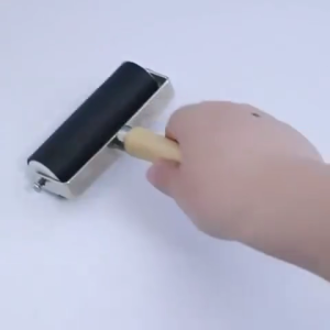 ลูกกลิ้งยางสำหรับมืออาชีพขนาด10ซม. หัวหมึกพิมพ์รูปลูกกลิ้งสำหรับพิมพ์ ทนทาน ลูกกลิ้งยางยืดหยุ่นสำหรับสมุดภาพพิมพ์