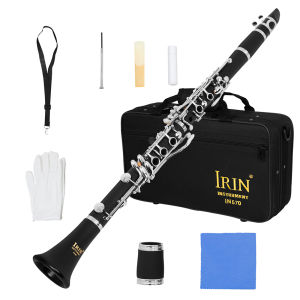 IRIN | IRIN BB Clarinet Black Bakelite Gỗ 17 Phím Có Hộp Đựng Và Phụ Kiện Dành Cho Người Mới Bắt Đầu Đến Cấp Độ Thi Cử Dành Cho Học Sinh