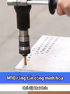 Máy taro không chổi than lithium máy taro điện cầm tay máy taro mũi ren điều khiển số tự động máy công cụ điện taro lại ren