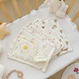 Gối xô sơ sinh Hàn Quốc 10 lớp họa tiết xinh xắn sợi tre mềm mịn thấp hút mồ hôi cho bé Baby World