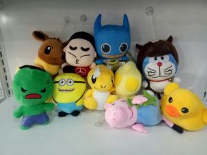 Various Beautiful Cute Cartoon Stuffed Dolls Toy 各种漂亮可爱卡通毛绒公仔儿童玩具 dog crocodile rabbit turtle horse duck Ultraman hulk Crayon Shin-chan dinosaur Doraemon Rathalos little pony