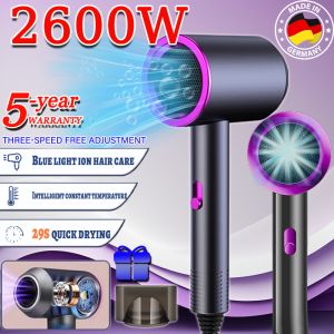 🌀29S quick drying🌀Malaysia Plug Hair Dryer 2600W High Power ultra-quiet constant temperature hair care2 billion negative ions nourish and nourish hair Quick-drying and non-frizzy genuine hair dryer mens hair dryer Pengering RambutElectric Hair