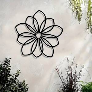 CIFbuy | CIFbuy Black Iron Wall Art Modern 3D Metal Sculpture Aesthetic Decor For Living Room Bedroom Office