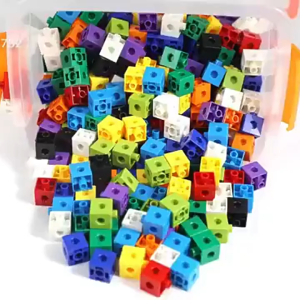 100Pcs 2Cm Math Linking Cubes Blocks Snap Cubes Link / Blok Mainan Hitung Untuk Anak Kreatifitas Toys