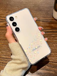 Transparent Star Petal Cartoon Phone Case for Samsung S24 S25 Ultra S23 plus S22 Female New Model S21FE Creative Note20 Case