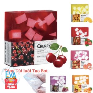 Xà Phòng Bienoane Handmade Soap Hương Trái Cây Thiên Nhiên Thailand Tặng Kèm Túi Lưới Tạo Bọt Xà Phòng