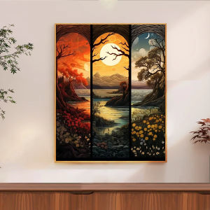 Jigsaw Puzzle 500/1000/1200/2000PCS Scenic Seasonal Landscape Artwork Stress Relief Puzzle Wall Art Decor Gift Frameless
