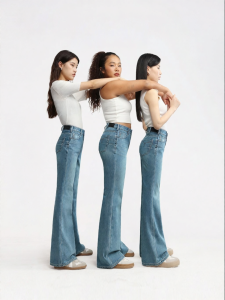 HIPPIE MISS | High Waisted Flared Denim Pants