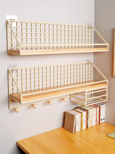 Wall Mounted Storage Shelf Without Drilling