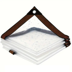 Transparent Tarpaulin Polyethylene Tarpaulin Outdoor Garden Rainproof Cover Patio Cover Chicken Coop Porch Canopy Plant Camping