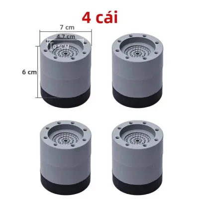 4 Miếng Đệm Chân Cao Su Chống Rung Máy Giặt Đa Năng Nâng Cấp Chống Trượt Đồ Nội Thất Giảm Chấn Để Hỗ Trợ Đế
