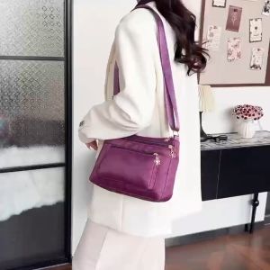 กระเป๋าสะพายไหล่หลายชั้นความจุขนาดใหญ่กันน้ำไนลอน