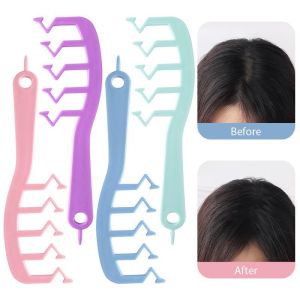 MYX Store SISIR RAMBUT ZIGZAG GIGI LEBAR ANTI STATIS HAIR COMB PARTING ZIG ZAG SISIR BELAH TENGAH SISIR SALON ANTI LEPEK KOREAN