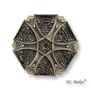 Wooden Wall Decoration Wall Picture Stackable 3D Wall Art - Hexagon Design Wall Paper