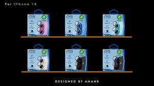 Anank ฟิล์มกระจกป้องกันเลนส์กล้อง แบบใส ป้องกันการแตกร้าว 99.99% สําหรับ i-Phone 16 Series