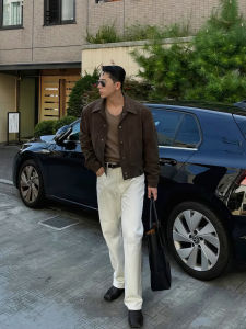 DAVID&ME | Vintage Short Faux Suede Jacket