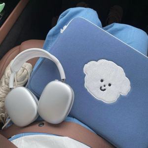 กระเป๋าแล็ปท็อป Ins การ์ตูนสไตล์เกาหลีฝาครอบป้องกัน Dalaman Tas น่ารักเหมาะสำหรับ10/11/13/14/15นิ้ว