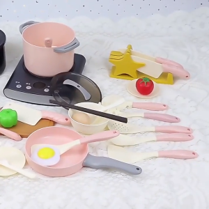 Bộ đồ chơi nấu ăn nhà bếp mô phỏng thực tế nhiều rau củ cắt được mới nhất 2025