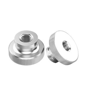 M2 M2.5 M3 M4 M5 M6 M8 M10 M12 Hand Tight Nut 304 Stainless Steel GB806 High Step Knurled Adjusting Nut