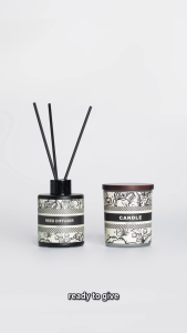 LARGE Size Gift Box Set Scented Candle & Reed Diffuser Aromatherapy Essential Oil Candles romantic Aesthetic candle Ready-Gift