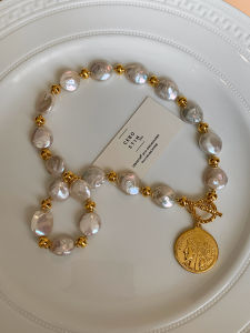 CAFFTI | Natural Baroque Exaggerated Luxury Niche Mother of Pearl Necklace