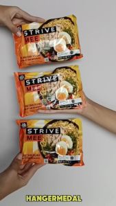 STRIVE MEE Mie Ayam Bawang Tinggi Protein Carbo Load FREE KAOS KAKI