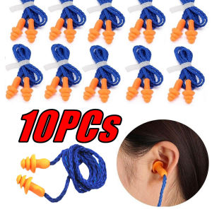 Christmas Tree Shaped Wired Noise Proof Earplugs Soft Silicone Cord Ear Protectors Soundproof Earmuffs Sleep Snoring Reusabl