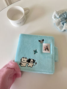 Original Handheld Cat And Dog Plush Photo Album Loose Leaf Instant Print Star Album Small Card Storage Cultural Goods Supplies