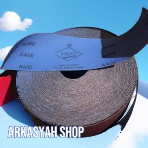 AMPLAS KAIN TAIYO 88 GRIT 60 (9 METER) (AMPLAS KAYU AMPLAS BESI AMPLAS SERBAGUNA)