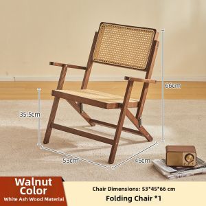 MANHAOSHI | Foldable Rattan Outdoor Relaxing Chair