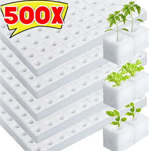 【XZxinzhan】500Pcs Hydroponic Sponges Gardening Tool Square Soilless Cultivation Plant Seedling Greenhouse Sponge Vegetable Bud Growth