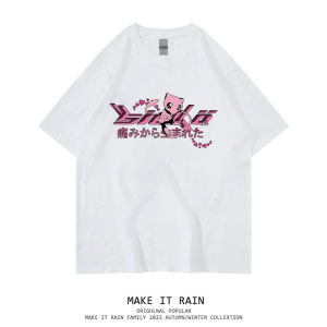 Bandai | Pok É Mon Pure Cotton T-shirt Short Sleeved Cartoon Split Seat Childrens Clothing Mens and Womens Round Neck Clothes Printed