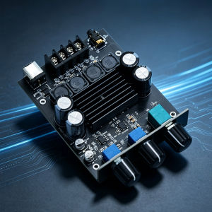 YJCO TPA3116 Dual Chip 2.0 Digital HiFi Amplifier Board 2*100W Class D Stereo Amp DC18-24V 20Hz-20KHz 50mA Quiescent Current