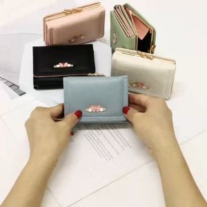 D283 Dompet Wanita Dompet Lipat 3 Dompet Clutch Dompet Motif Kupu-Kupu