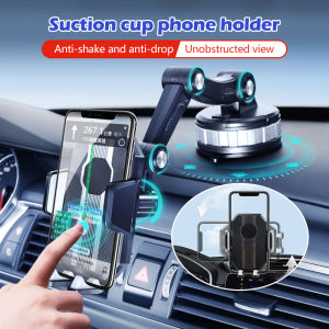 Universal Large Truck Extended Suction Cup Type Car Holder Fixed Shockproof Mobile Phone Holder 360 Degree Rotation Mobile Phone Mounts