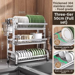 MOLIDA | Dish Draining Storage Rack 3 Layers