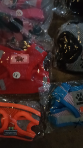 1-6pcs XS/S/M/L Vest leash Pet dog Cat Preloved Random Design Vest Leash Set