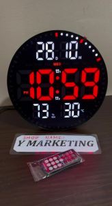 2560 Round Digital Alarm Clock Wall Hang Or Stand