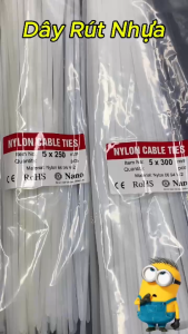 1 Gói dây rút nhựa trắng dây thít dây lạt nhựa dẻo - H&H Home