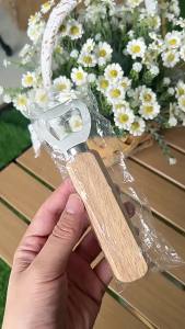 ไวน์ด้ามไม้ ที่เปิดขวดเบียร์ ที่เปิดขวดเบียร์สแตนเลส ที่เปิดขวดเบียร์ไม้เนื้อแข็ง G3210