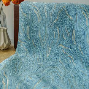 Gold Wire Oil Painting Style Retro Yarn-dyed Jacquard Fabric Cheongsam Dress Abstract Suitcase Bouquet Decorative Cloth