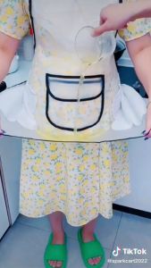 1 PCS PVC Clear Apron: Waterproof & Stain Resistant Home Kitchen Garden Lightweight Transparent Apron