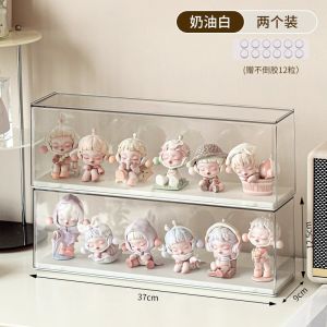 Hộp Đựng Đồ Acrylic Trong Suốt Chống Bụi Búp Bê Đồ Chơi Trưng Bày Hộp Đựng Đồ Chơi Búp Bê Búp Bê Ma Tòe Hộp Đựng Đồ Chơi