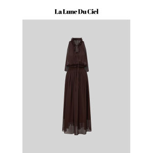 La lune Du ciel | Đầm Spandex Dáng Pháp Cổ Halter Vintage Elegance